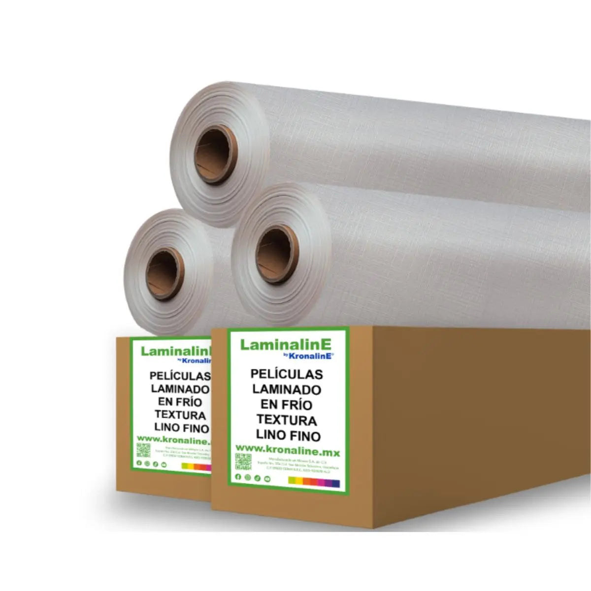 Película Laminado Frio Plastificar Ltx20 Textura Lino Fino 0.635 X 50 m 3 PIEZA - Kronaline - accesorios