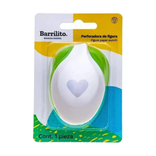 Perforadora Figura Corazón Barrilito Papel Foamy Escolar Barrilito