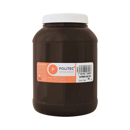 Pintura Acrílica De 1000 ml Elegir Color SOMBRA CAFÉ 304 - Rodin