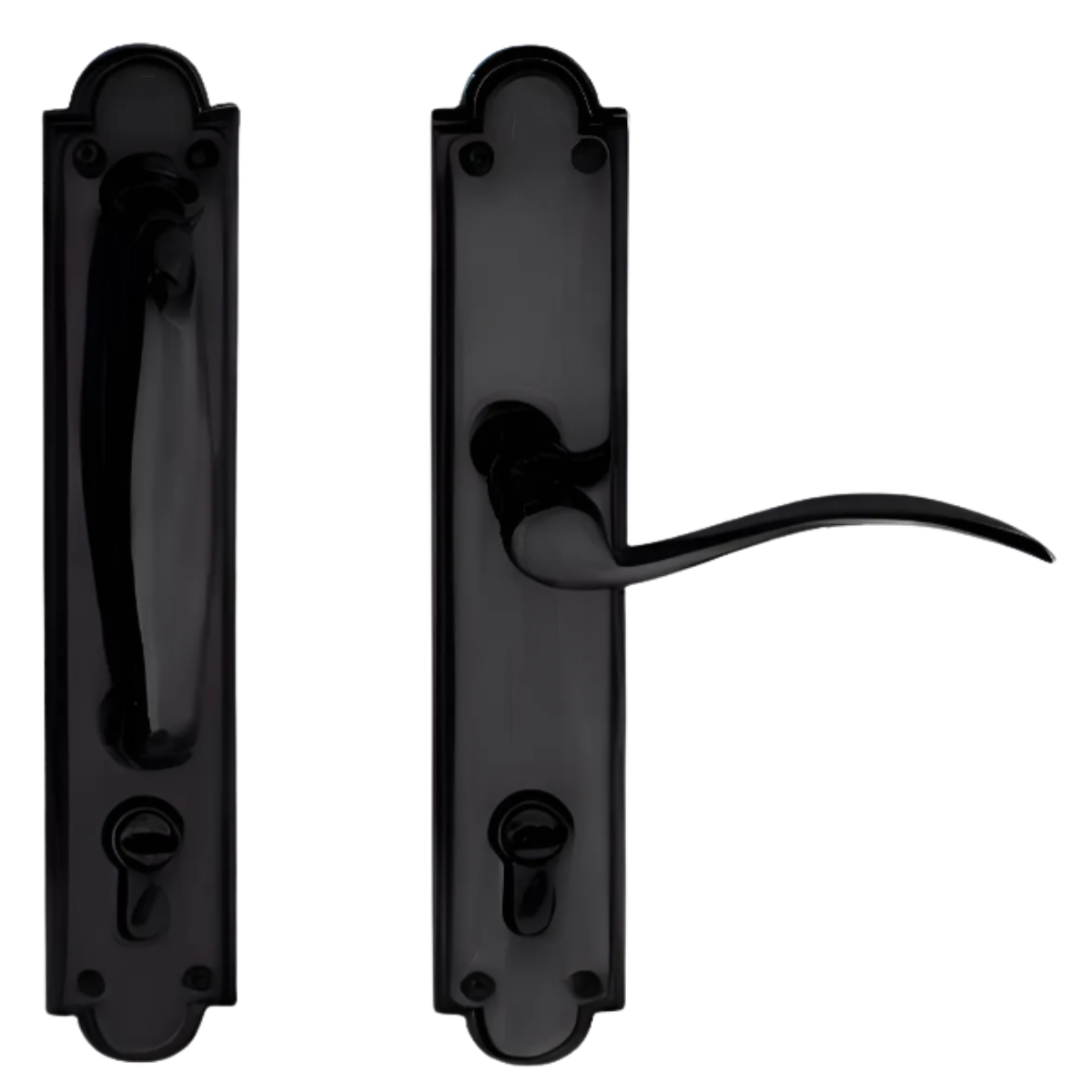 Herraje Cerradura Futura Mecanismo 330 Negro Mate Tover Derecha