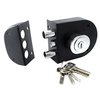 Cerradura Sobreponer Future Texturada Negro S1F-T Tover - Tover