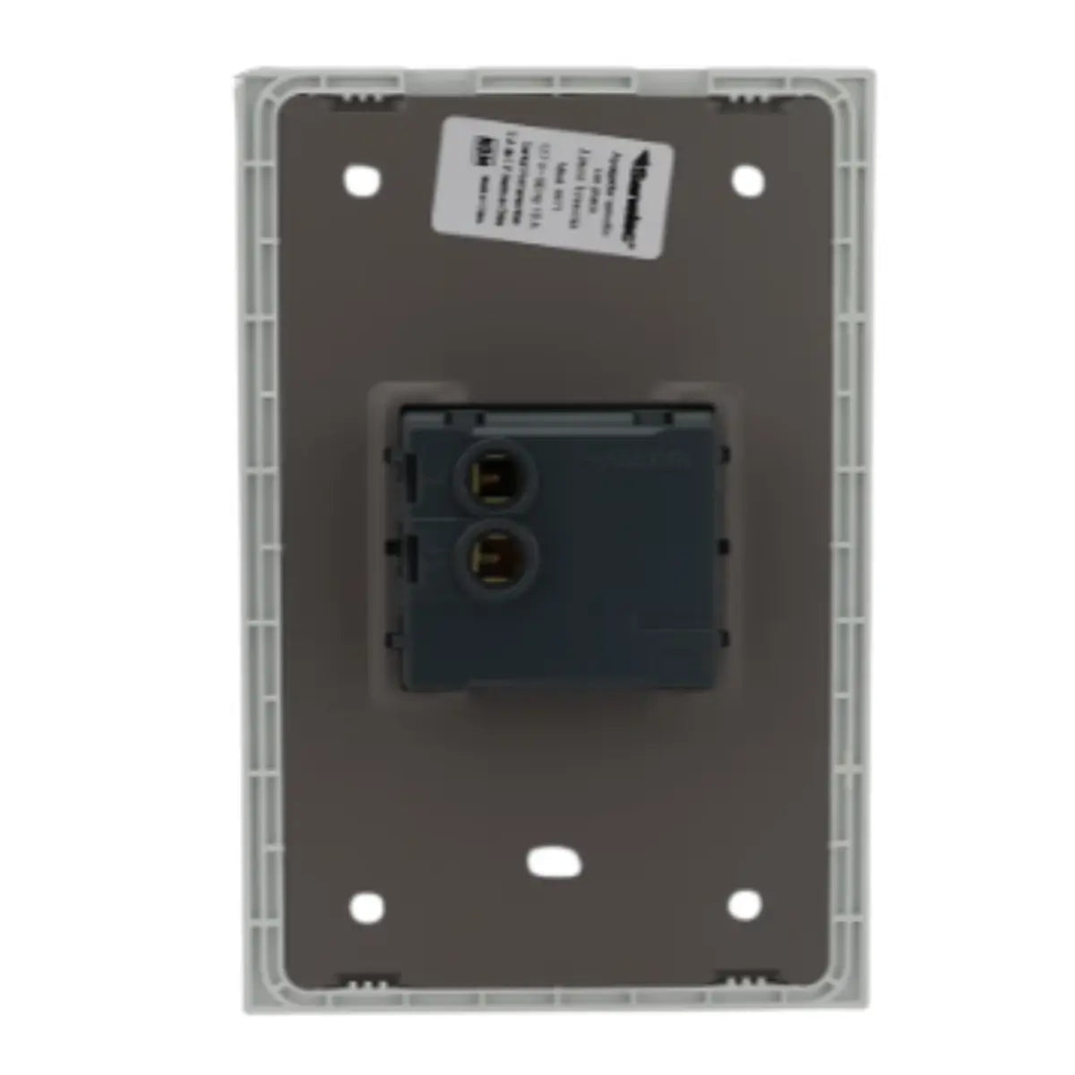 12pz Placa Sanelec Línea Venecia Blanco con Apagador Sencillo 127V - Sanelec