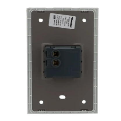 12pz Placa Sanelec Línea Venecia Blanco con Apagador Sencillo 127V - Sanelec