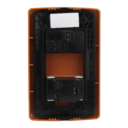 12pz Placa Sanelec Línea Wooden con Apagador y Contacto Aterrizado 127V - Sanelec