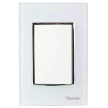 Placa Venecia Blanco apagador Sanelec 4472 - Sanelec - detalle