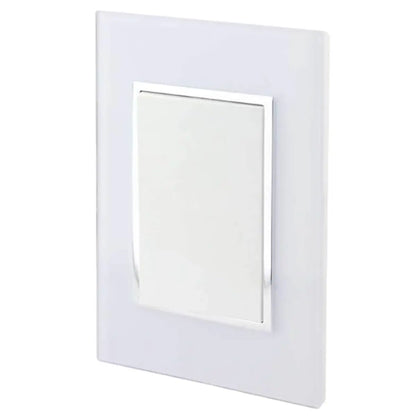 Placa Venecia Blanco apagador Sanelec 4472 - Sanelec - empaque