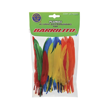 Pluma De Ave Para Manualidades (60 Plumas De Colores) Multicolor Barrilito
