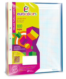 Hojas Carpeta Arcoíris Cuadro Chico - Eurocolors