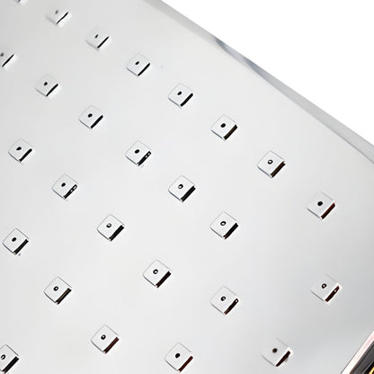 Regadera Cuadrada 8.6” Boton Limpieza Meer Cromada