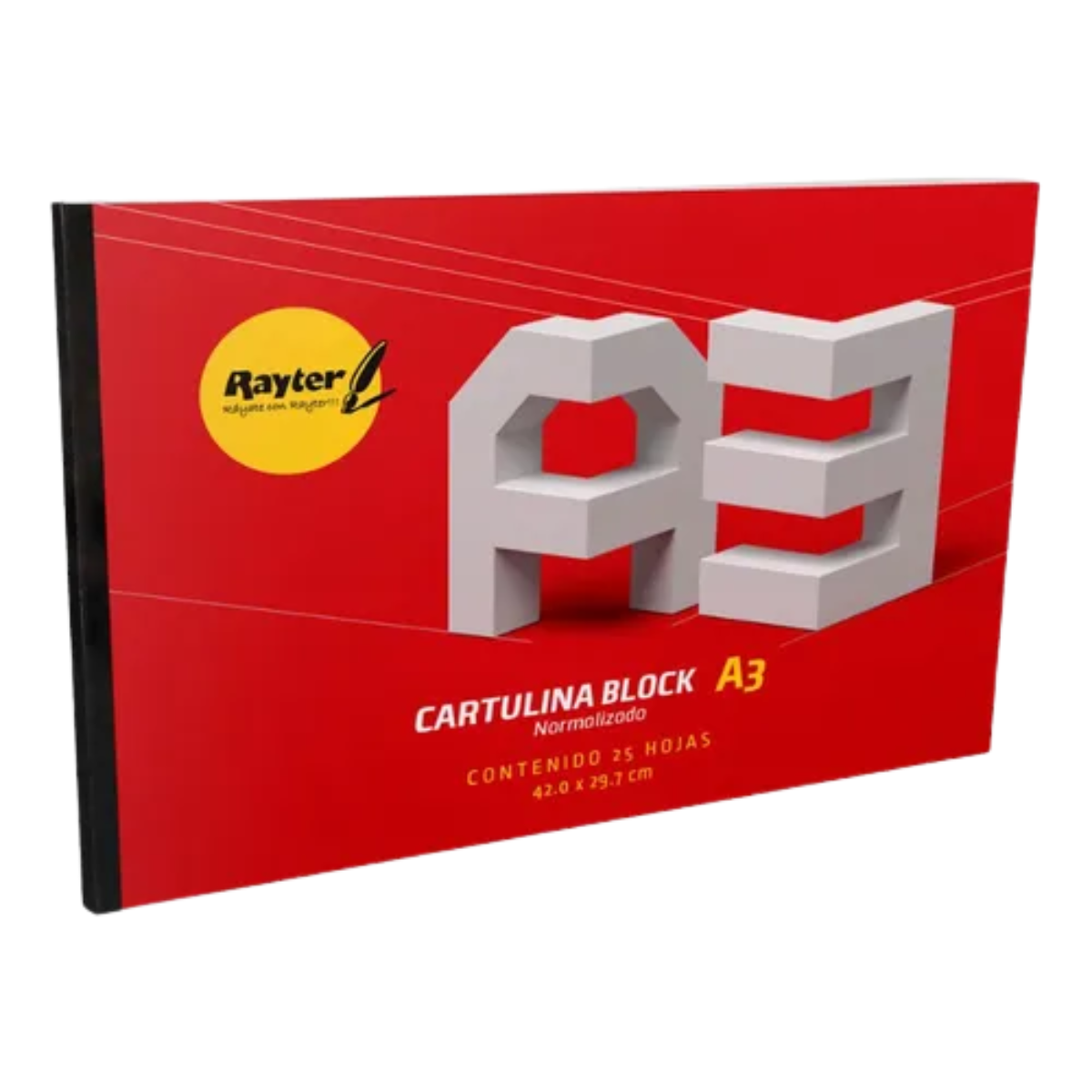 Block Dibujo Cartulina A3 Rayter Normalizado Bristol 25hojas