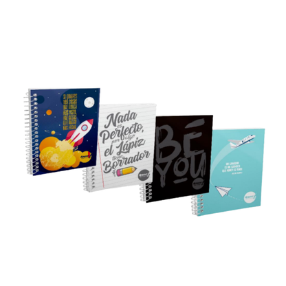 5 Libretas Apuntes Rayter 100 Hjs/cu Raya 56g/mp