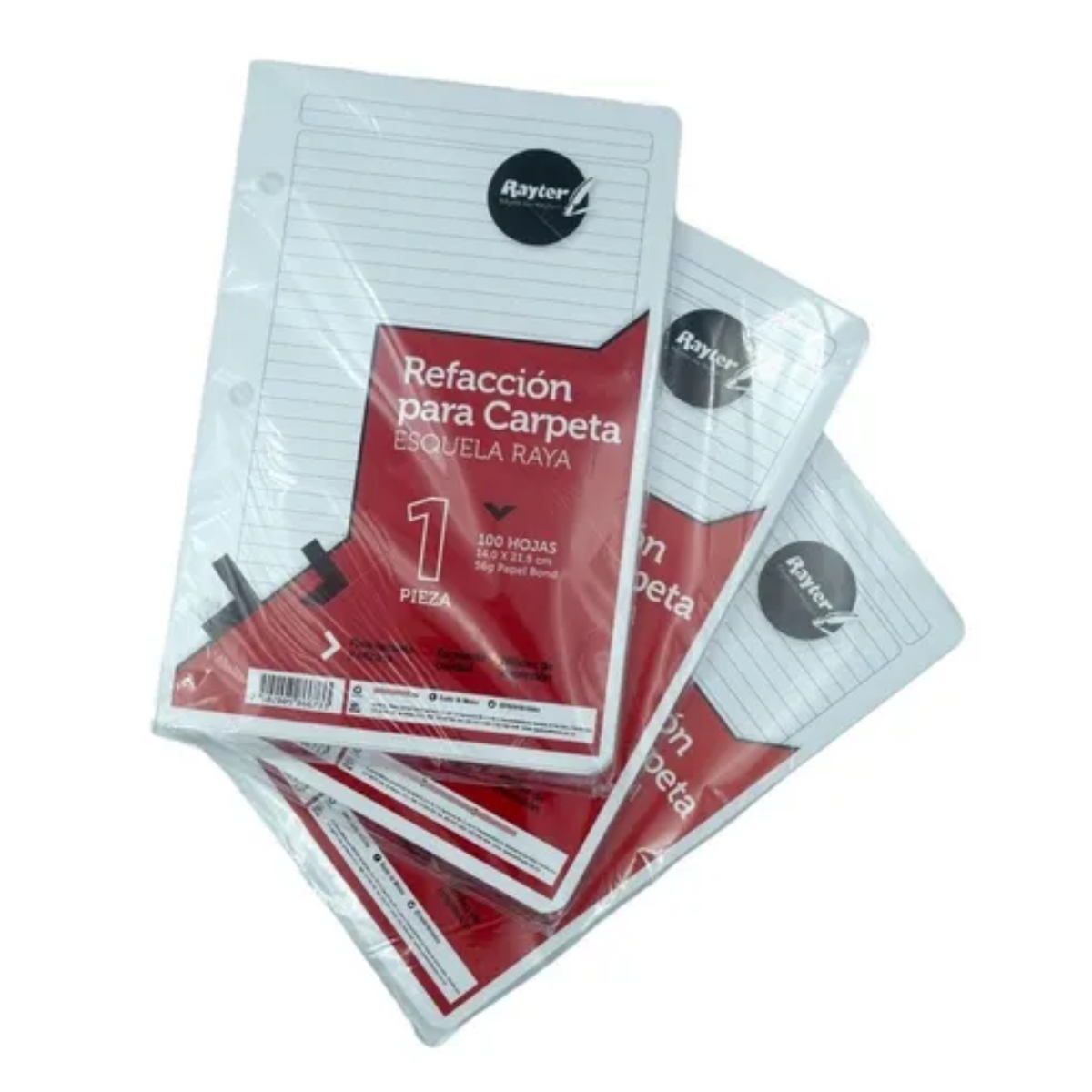 Hojas Perforadas Para Carpeta Esquela Rayter Raya Cont. 300 Hojas