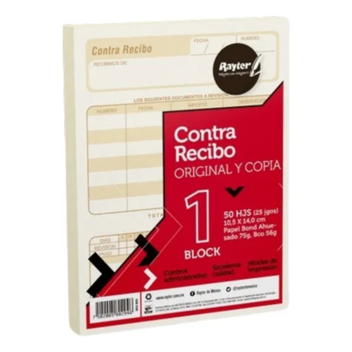 10 Block Contra Recibo Rayter 25 Juegos C/u Original Y Copia