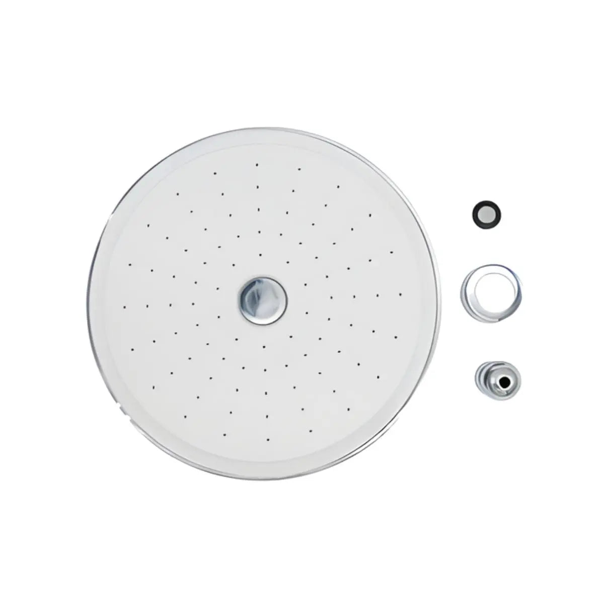 Regadera Redonda 8" Meer Boton de Limpieza Cromada 6PZ - CNX - empaque