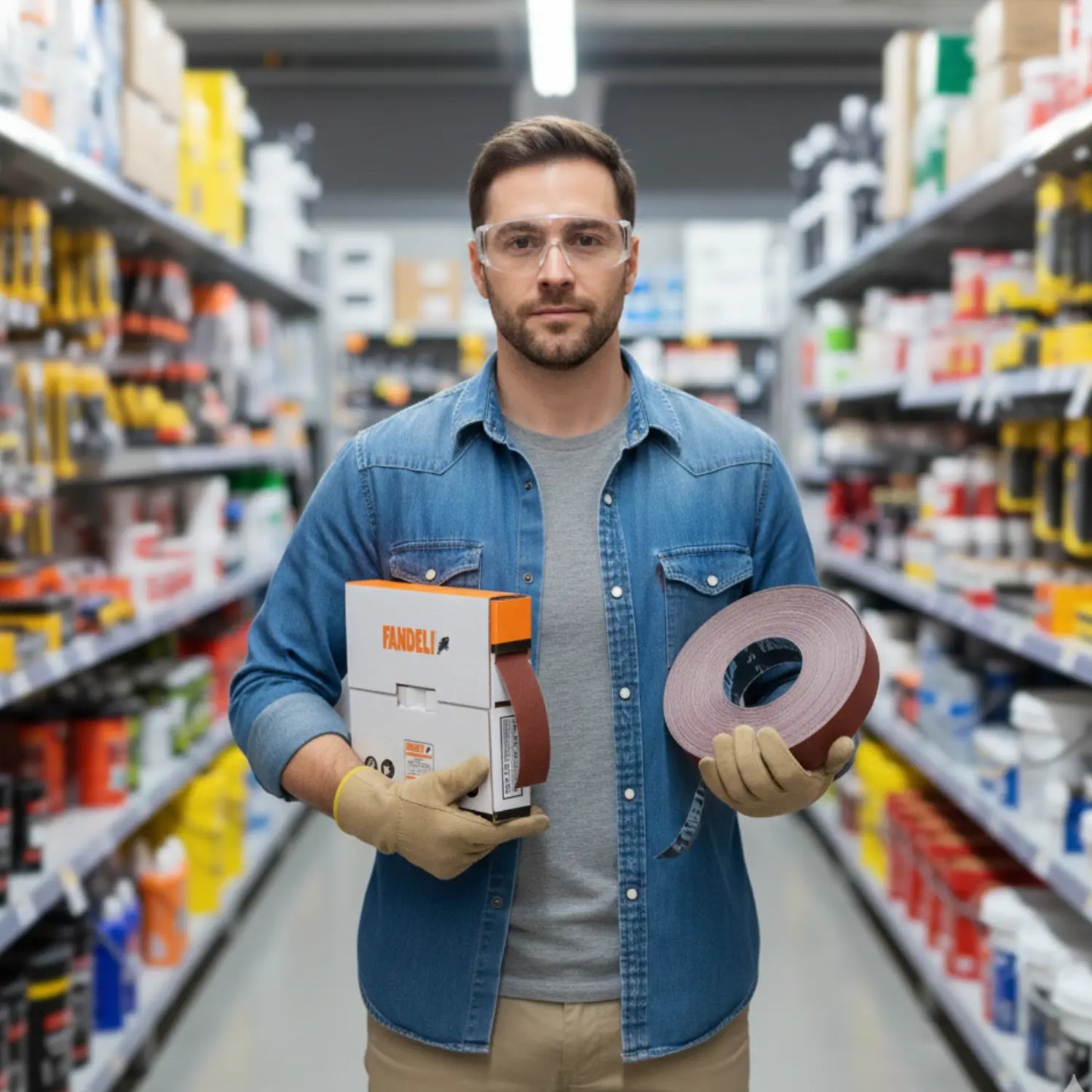 Rollo Lija Plomero Fandeli J86 Grano 120 Fandeli