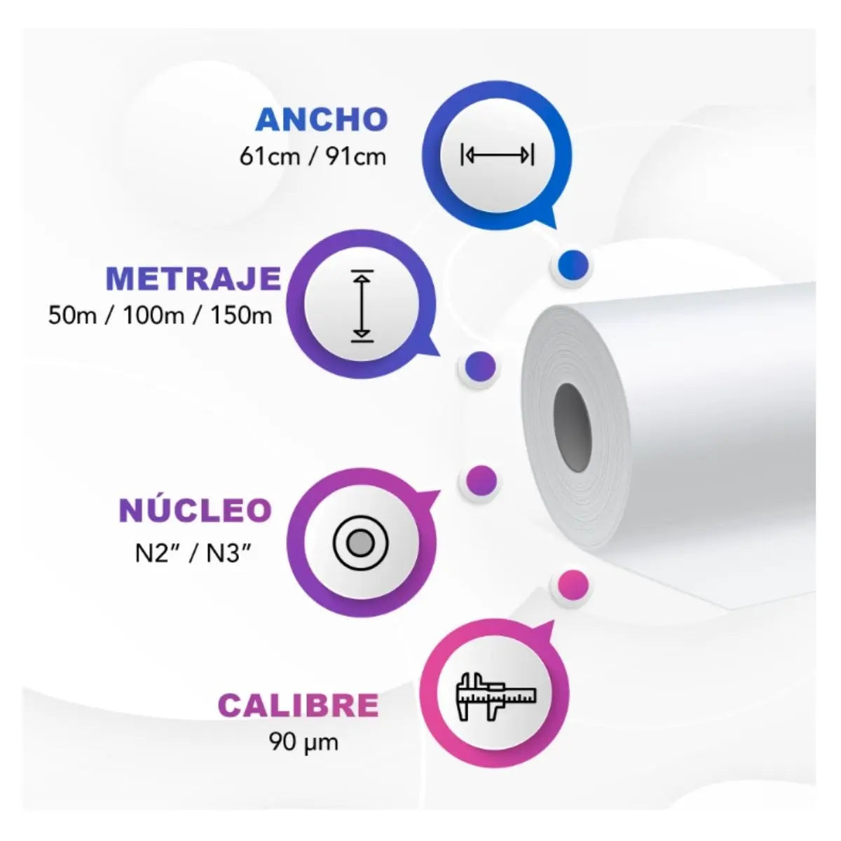Papel Bond Kronaline Ink-jet Diplomat Ke501 Ploter 0.91 x 100 m Kronaline