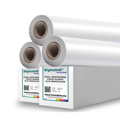 PAPEL PROFESIONAL PHOTO GLOSSY PARA INK-JET MULTICOMPATIBLE   200 g  N2" 0.914 x 30 m - Kronaline - accesorios