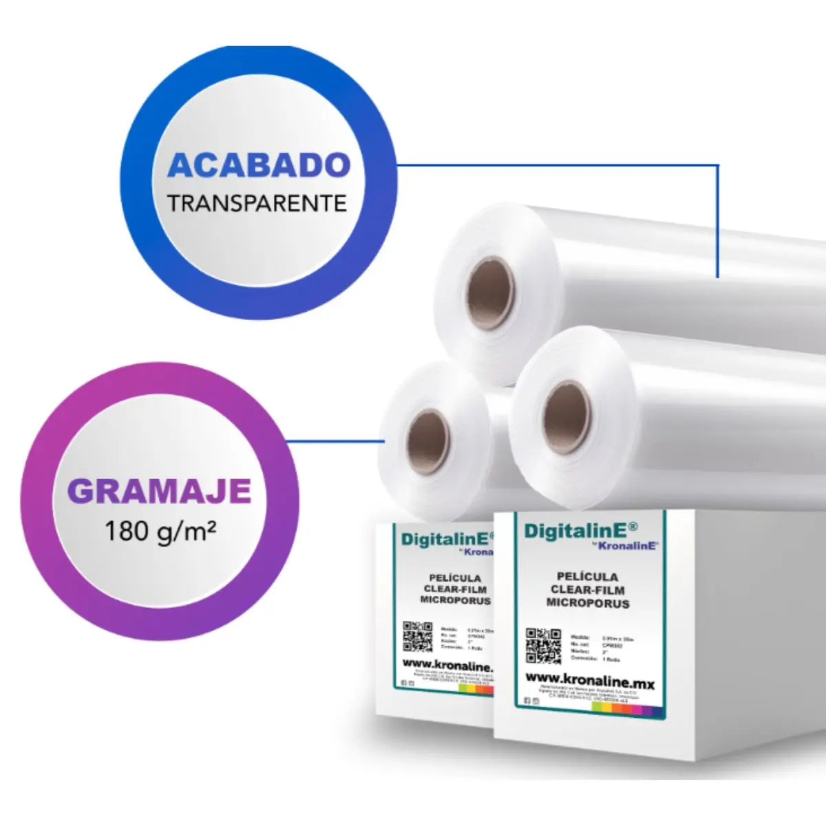 Rollo Pelicula Clear Film Kronaline Cfm301 Serigrafía N2 0.61 X 30 m Kronaline