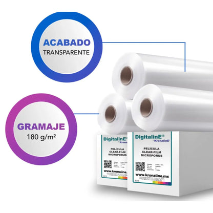 Rollo Pelicula Clear Film Kronaline Cfm301 Serigrafía N2 0.61 X 30 m Kronaline