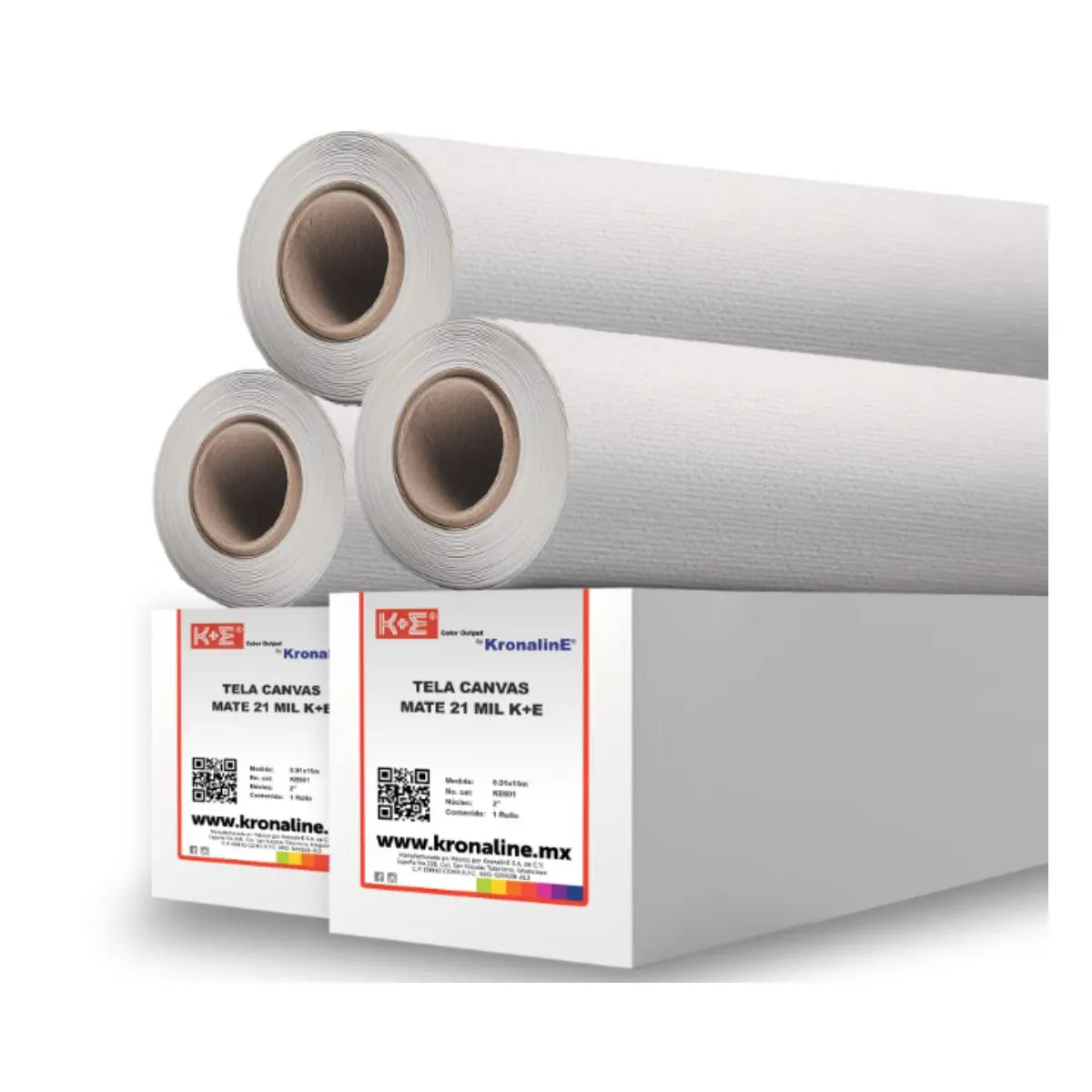 Rollo Tela Canvas Mate Kronaline KE600 21 mil K+E 0.61 x 15 m 3 PIEZA - Kronaline - accesorios