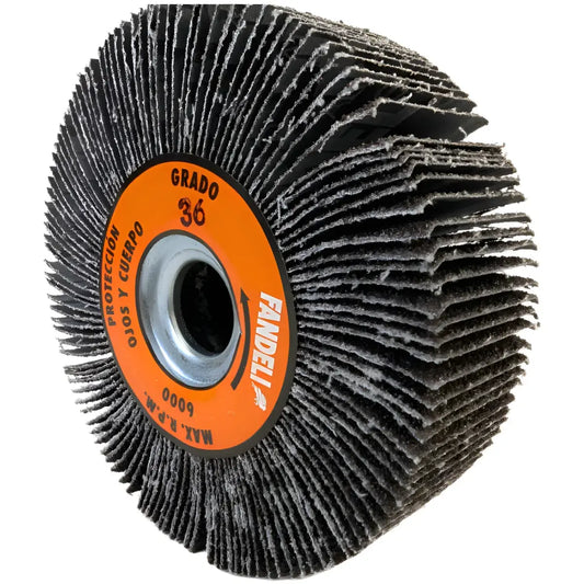 Rueda Flap Fandeli Grano 36 Centro Metálico Modelo 11474 Fandeli