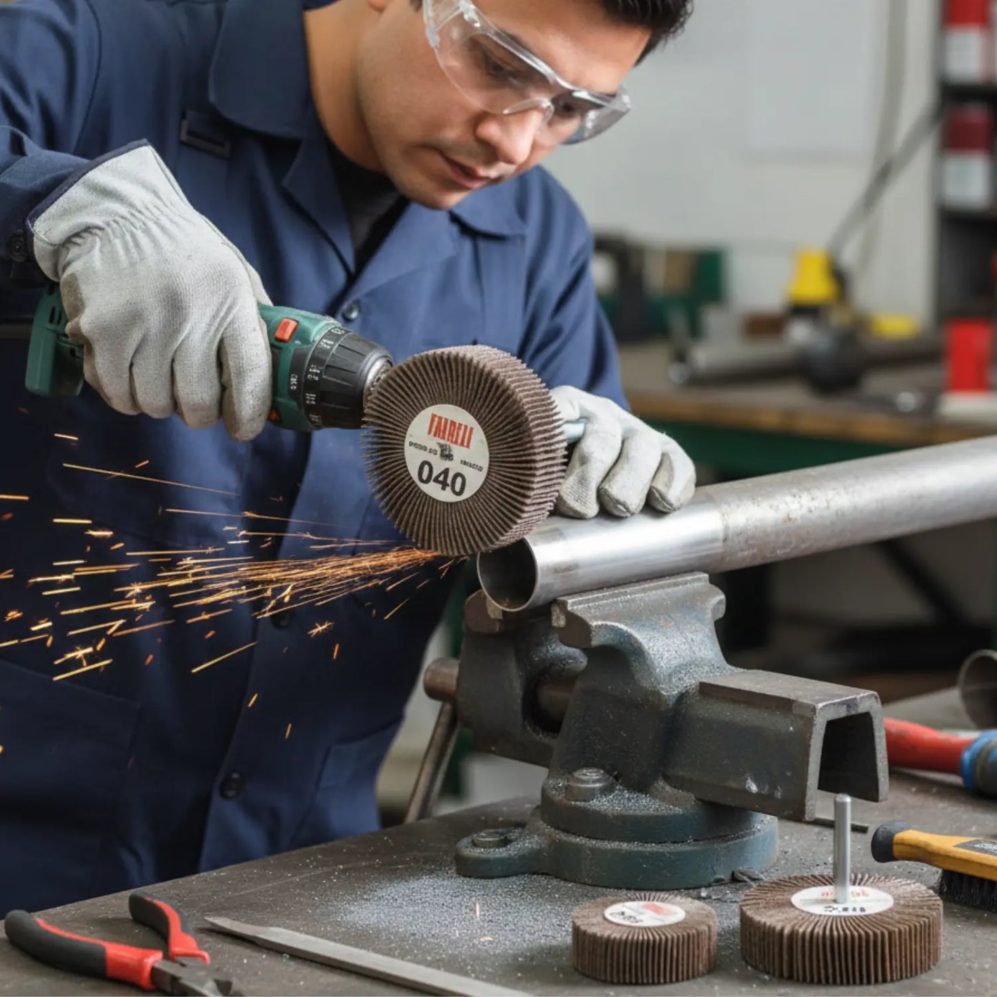 Rueda Flap Fandeli Grano 36 Centro Metálico Modelo 11474 Fandeli