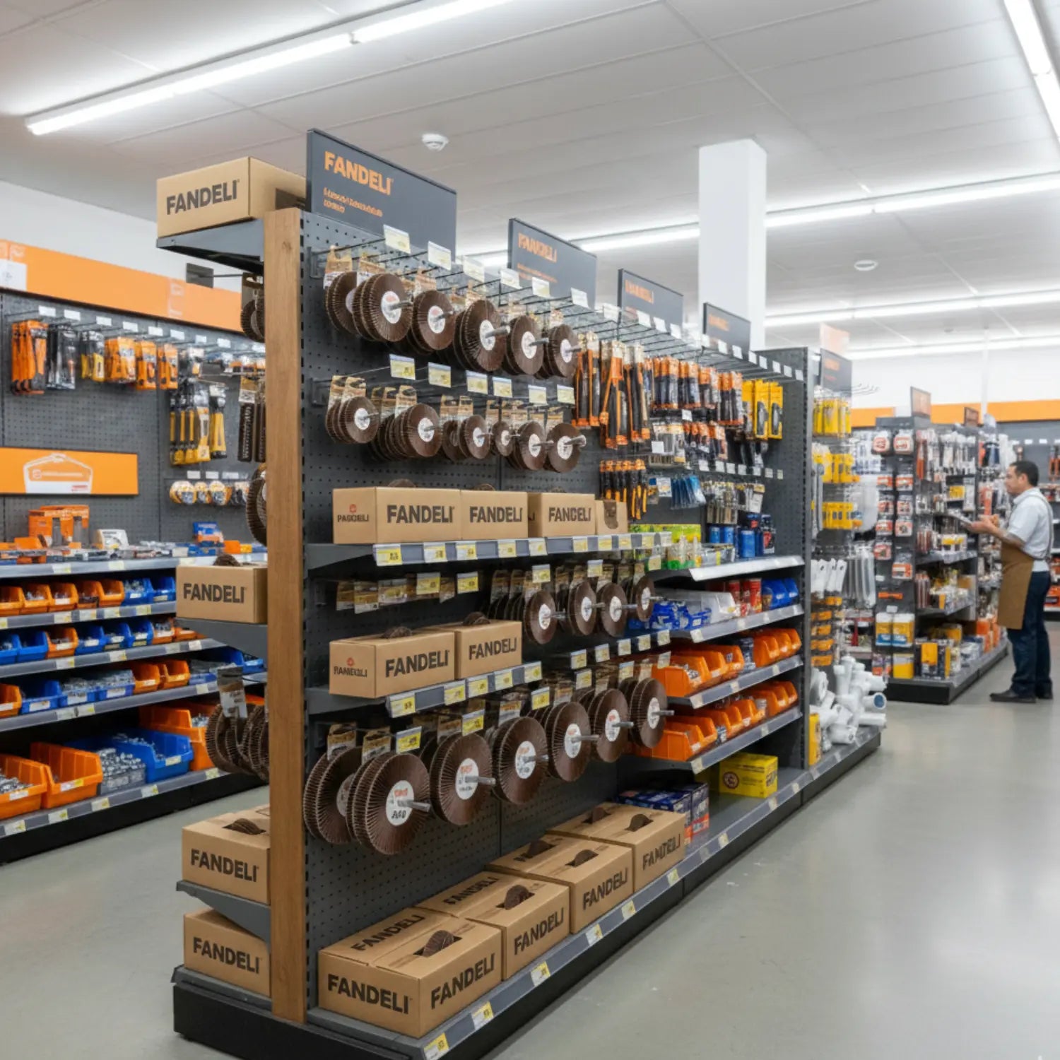 Rueda Flap Fandeli Grano 36 Centro Metálico Modelo 11474 Fandeli