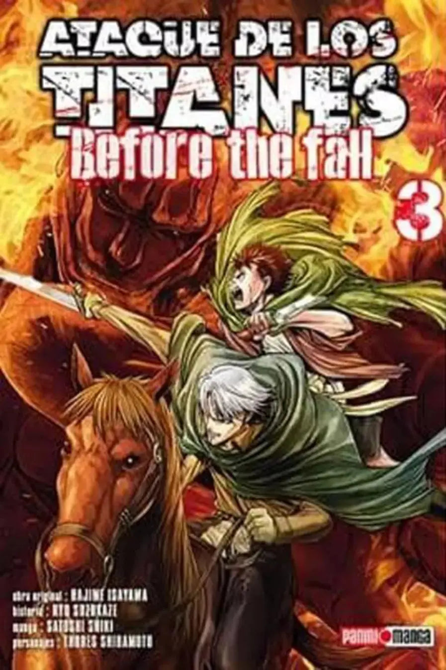 Ataque De Los Titanes Before Fall Manga Panini Elegir Tomo N°3 - Panini