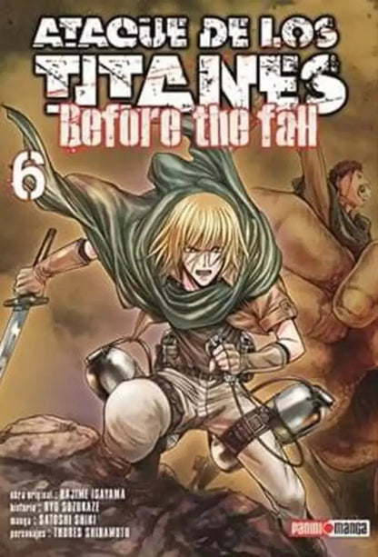 Ataque De Los Titanes Before Fall Manga Panini Elegir Tomo N°6 - Panini