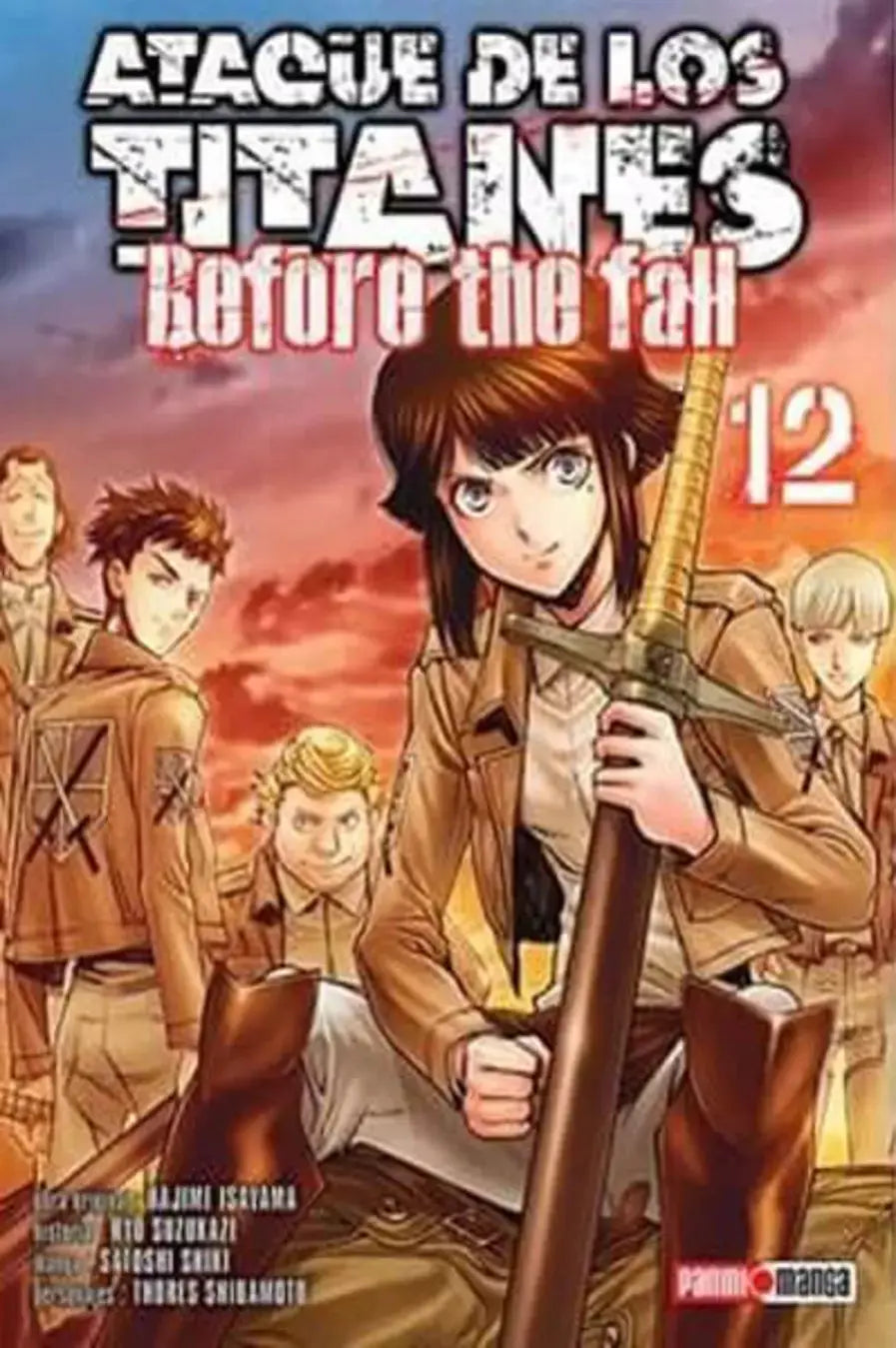 Ataque De Los Titanes Before Fall Manga Panini Elegir Tomo N°12 - Panini