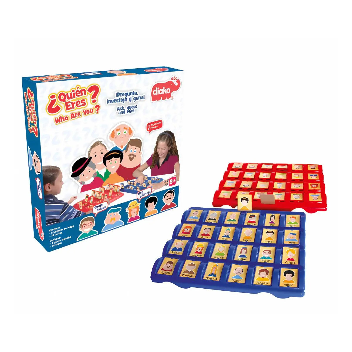 DIAKO Adivina Quién Eres Juego de Mesa - Diako - vista trasera