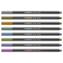 8 Rotuladores Stabilo Pen 68 Metalicos Marcador Escolar