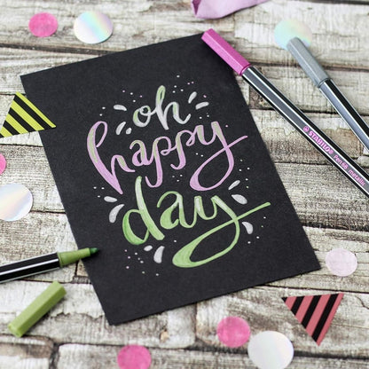 8 Rotuladores Stabilo Pen 68 Metalicos Marcador Escolar