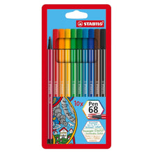 10 Rotuladores Stabilo Pen 68 Marcadores Colores Surtidos
