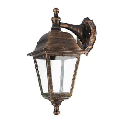 Farol de Pared Diseño Clasico Color Dorado Sanelec