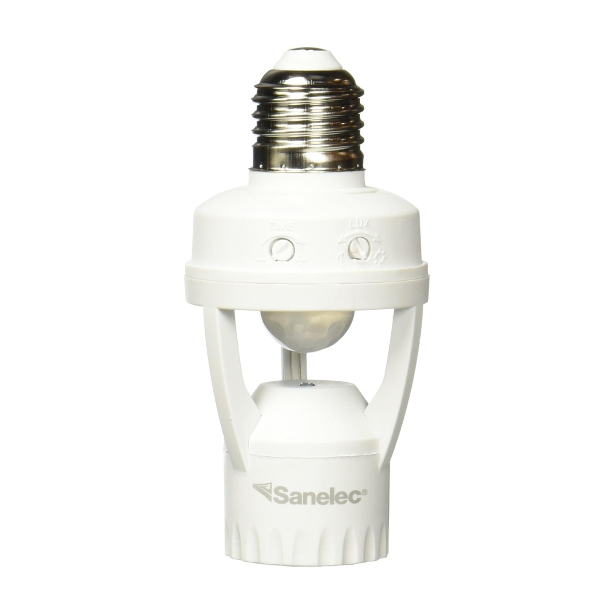 Portalámpara Blanca con Sensor de Movimiento Sanelec