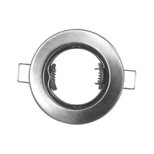 Base para foco fija cromo MR-16 - Sanelec - vista lateral