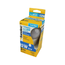 Foco Led Tipo A19 12w Sanelec Luz Blanca Fria 6500k Blanco Frío