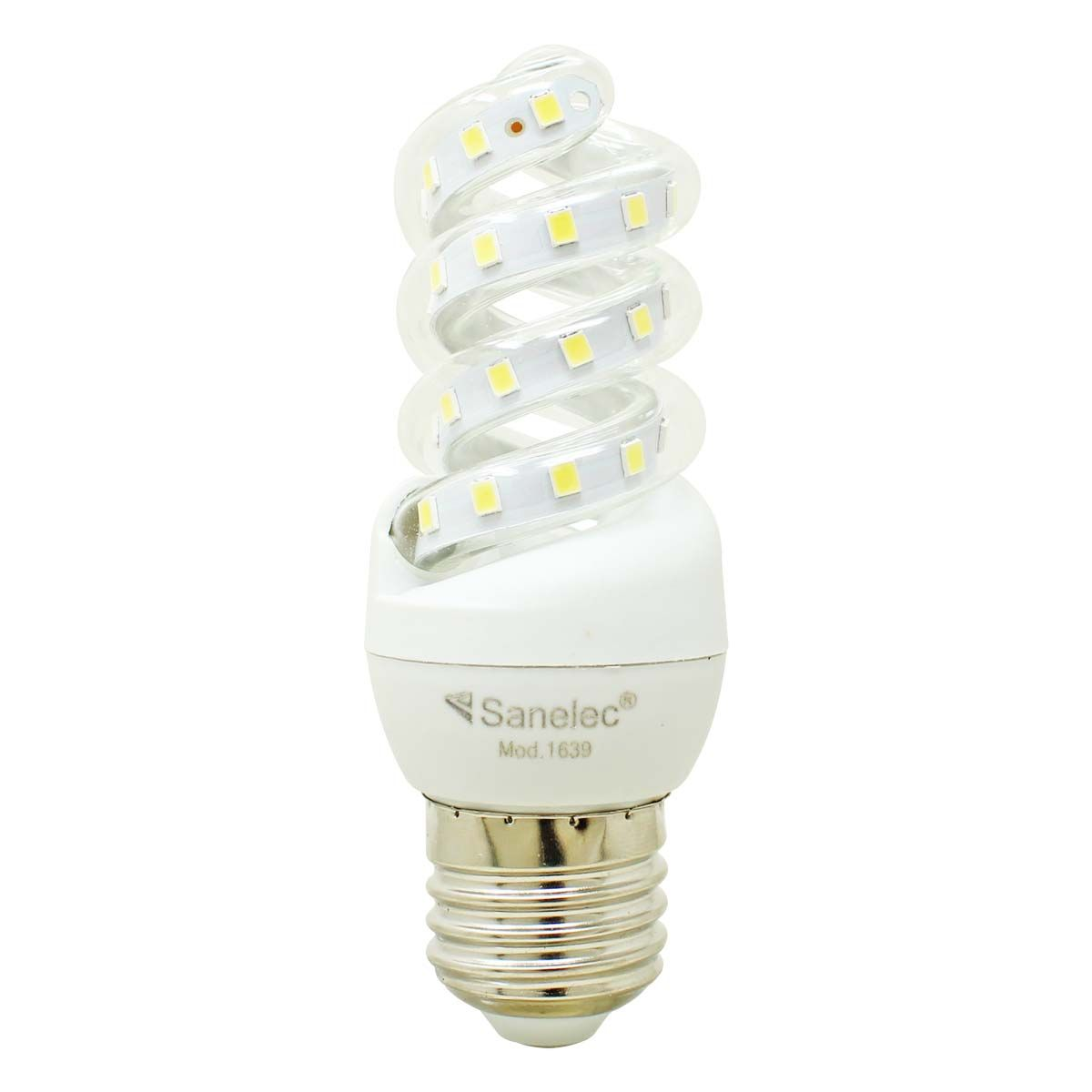 Mini Foco Espiral Led Sanelec 1639 Luz Fria 6w