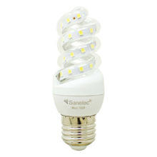 Mini Foco Espiral Led Sanelec 1639 Luz Fria 6w