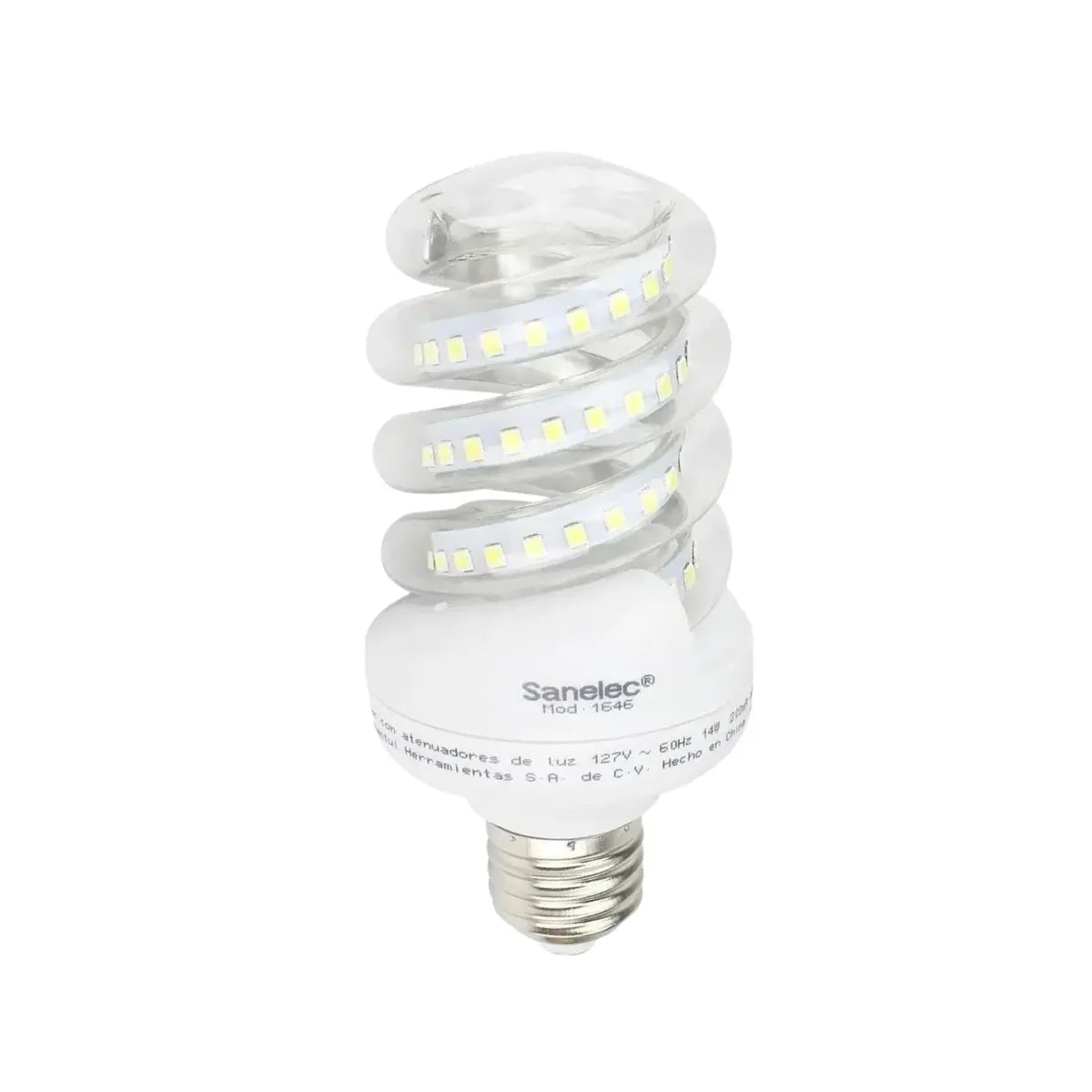 Foco espiral led 14W luz fría mini Sanelec - Sanelec