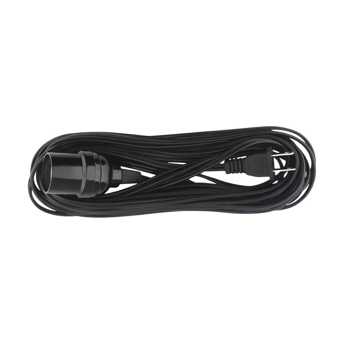 Extensión Doméstica Portalámpara Sanelec 8m Negra 2x18