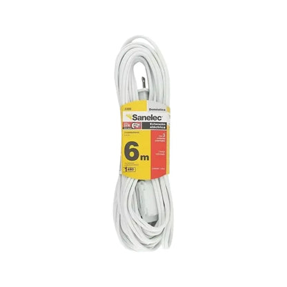 Sanelec 2380 Extensión Doméstica 6 M, Blanca - Sanelec