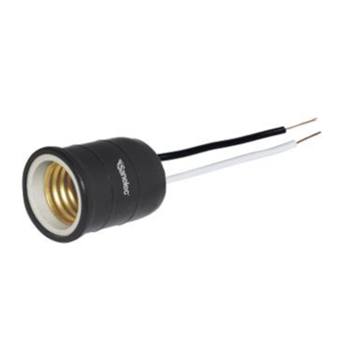 Socket Foco Sanelec Portalampara 2490 Negro Exterior