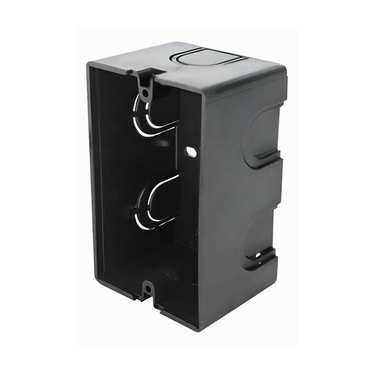 Caja Tipo Chalupa Sanelec 2x4 Rectangular Negro Electrico Negro