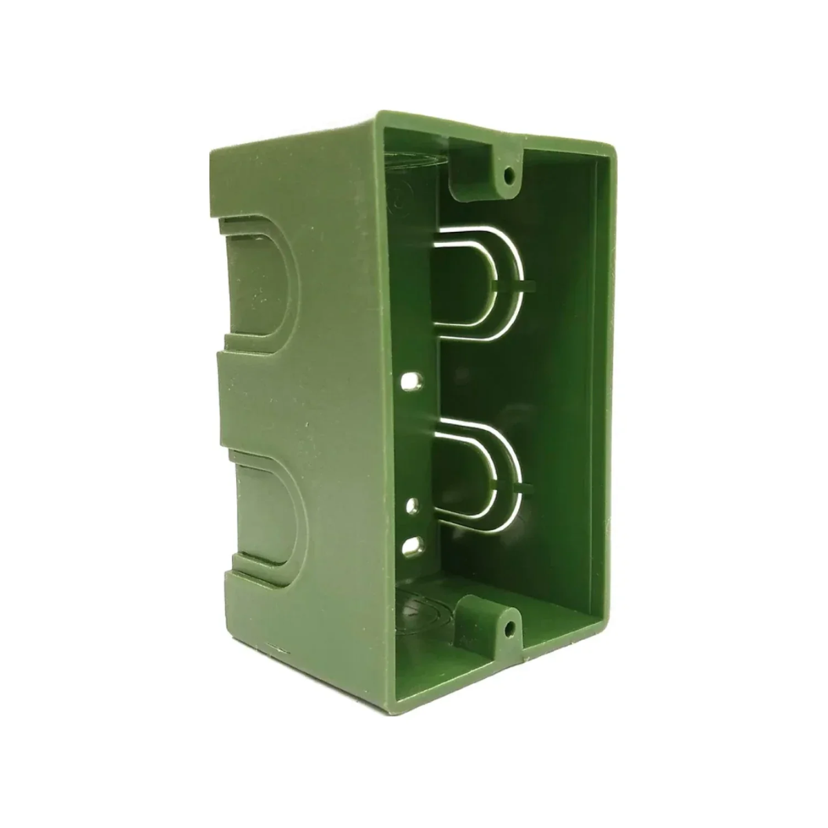 Caja Tipo Chalupa Plástica Verde 2x4 Sanelec