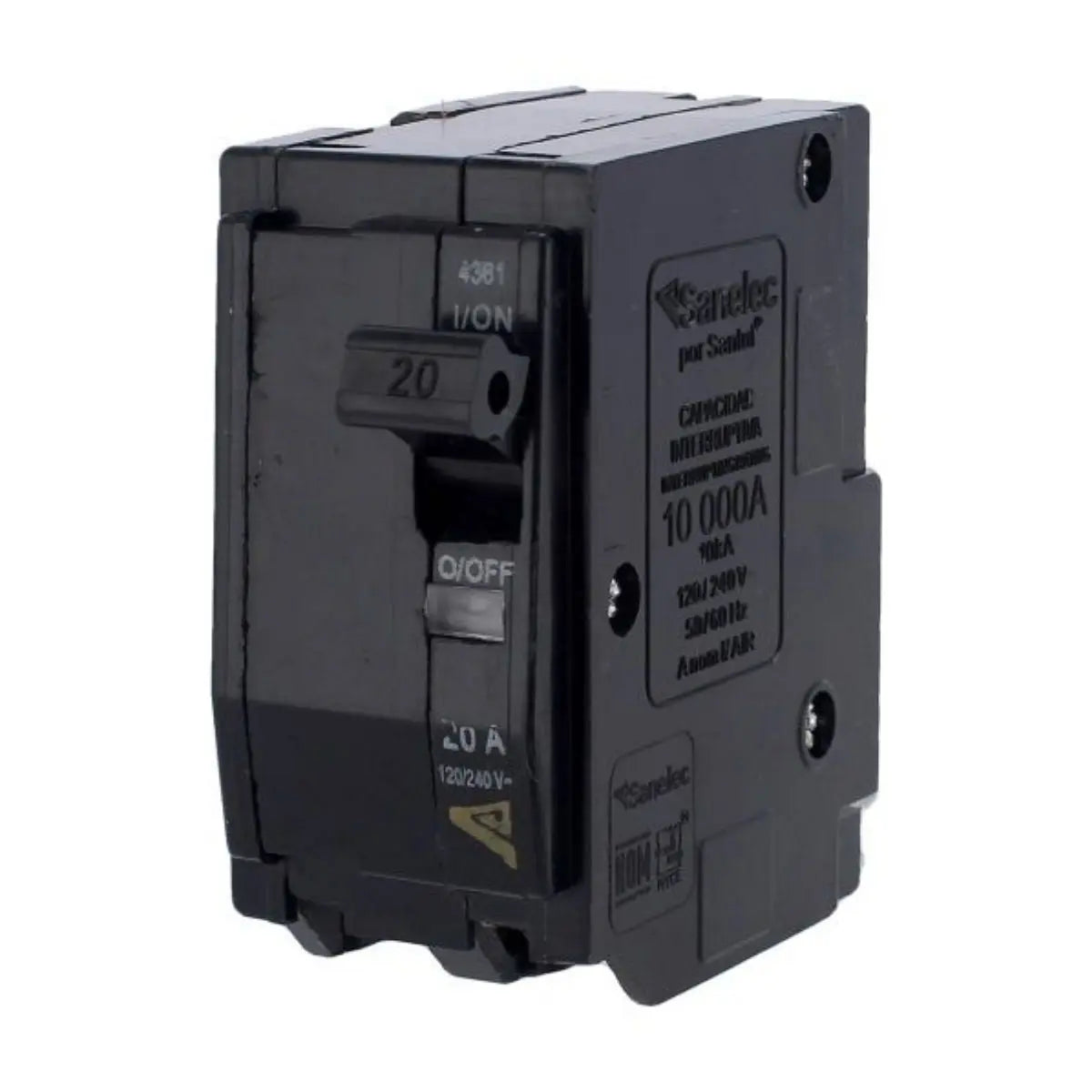 Pastilla Interruptor Termomagnetico Sanelec 2 Polos 20 A - Sanelec