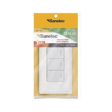 Placa Italia Sanelec Apagador Triple Sanelec