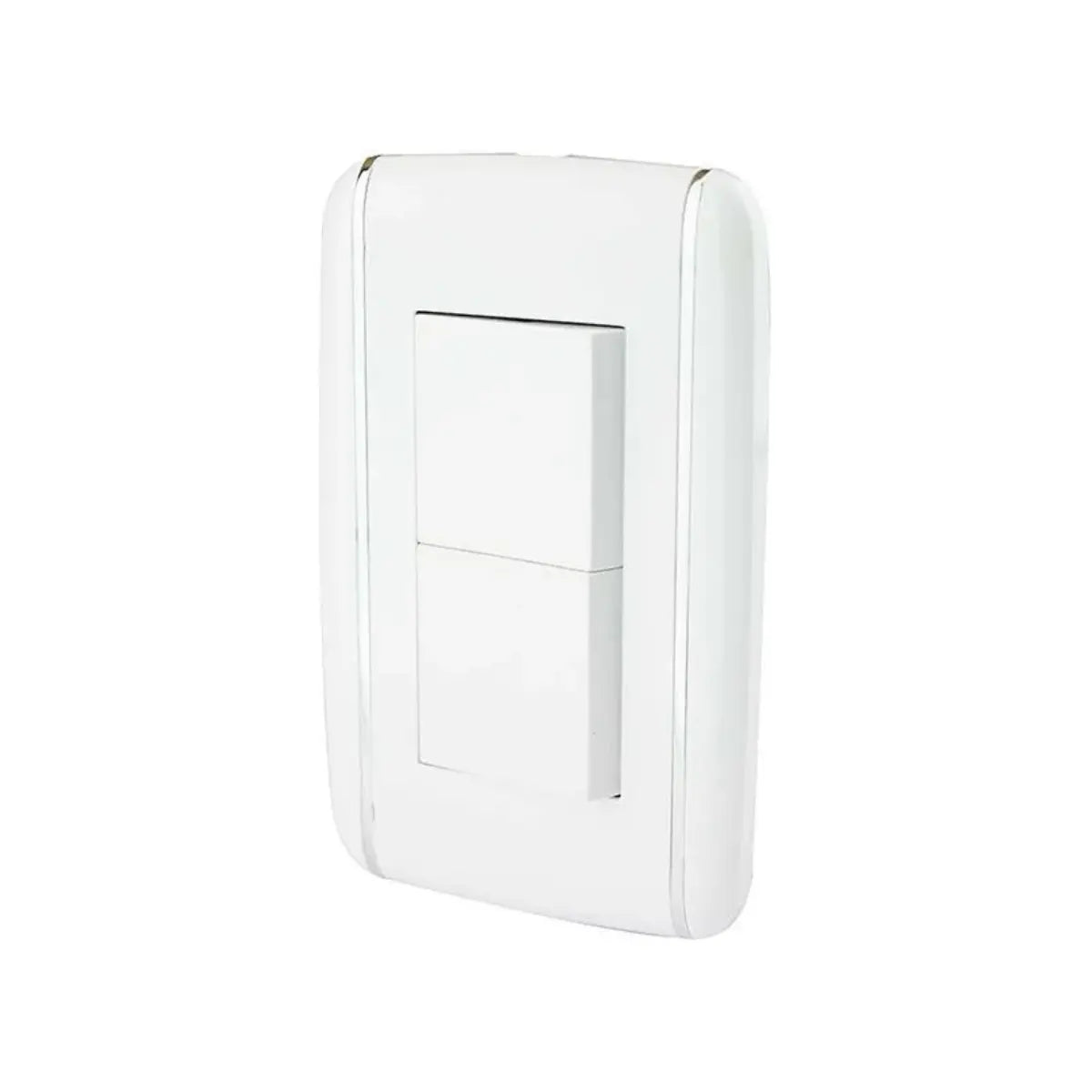 Placa Vicenza apagador doble   Caja con 12 pz Sanelec - Sanelec - detalle