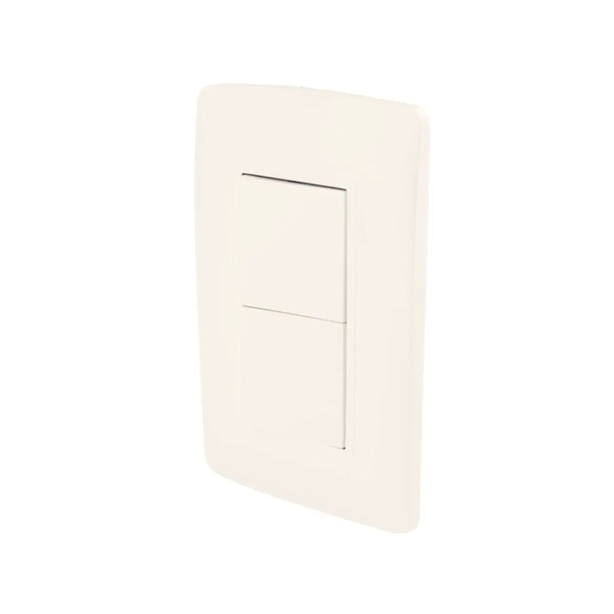 Placa Doble Apagador Toscana 4457 Sanelec Blanco 12 Piezas - Sanelec - detalle